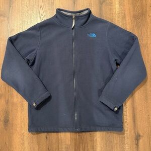 The‎ North Face Boys' Grey Fleece Jacket with Blue Trim XL (18/20) Sherpa Lined